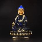Spiritual Abacus™ Blue Resin Medicine Buddha Statue – 20cm Tibetan-Inspired Figurine for Home, Serenity & Mindful Decor