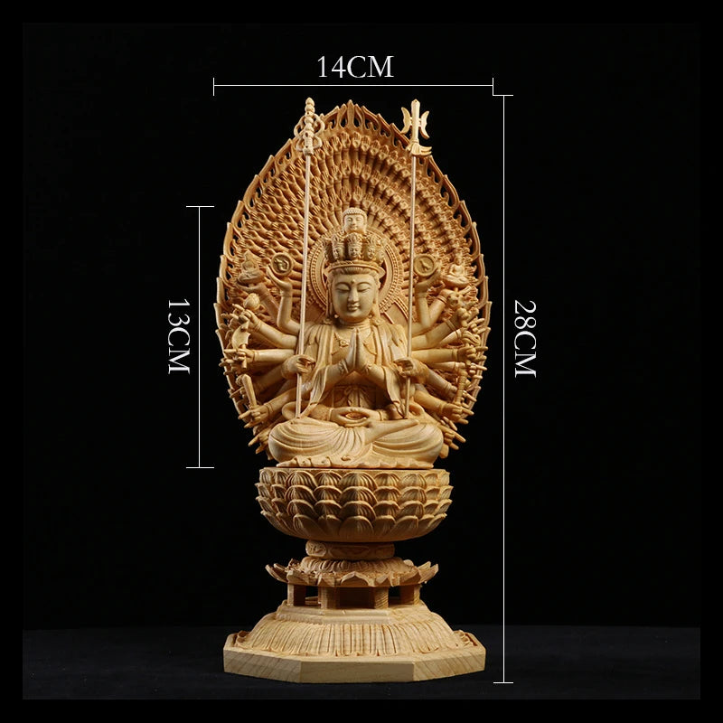 🪵 Spiritual Abacus Solid Wood Bodhisattva Statue
High-Grade Giant Buddha Sculpture – Hand-Carved Home or Altar Decoration