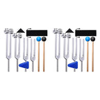 🎶 Spiritual Abacus 4-Pack Tuning Fork Set(128Hz, 256Hz, 512Hz, 528Hz)  Hammer Included