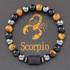 ♈♎ Spiritual Abacus™ Zodiac Constellation Bracelet – Adjustable Astrology Charm Jewelry for Men & Women (12 Star Signs)