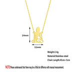 Spiritual Abacus™ Stainless Steel Buddha Pendant Necklace – Meditation-Inspired Guardian Jewelry Gift for Men & Women