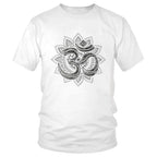 🕉️ Spiritual Abacus Om Symbol Oversized Cotton T-Shirt – Goa-Inspired Spiritual Streetwear for Men