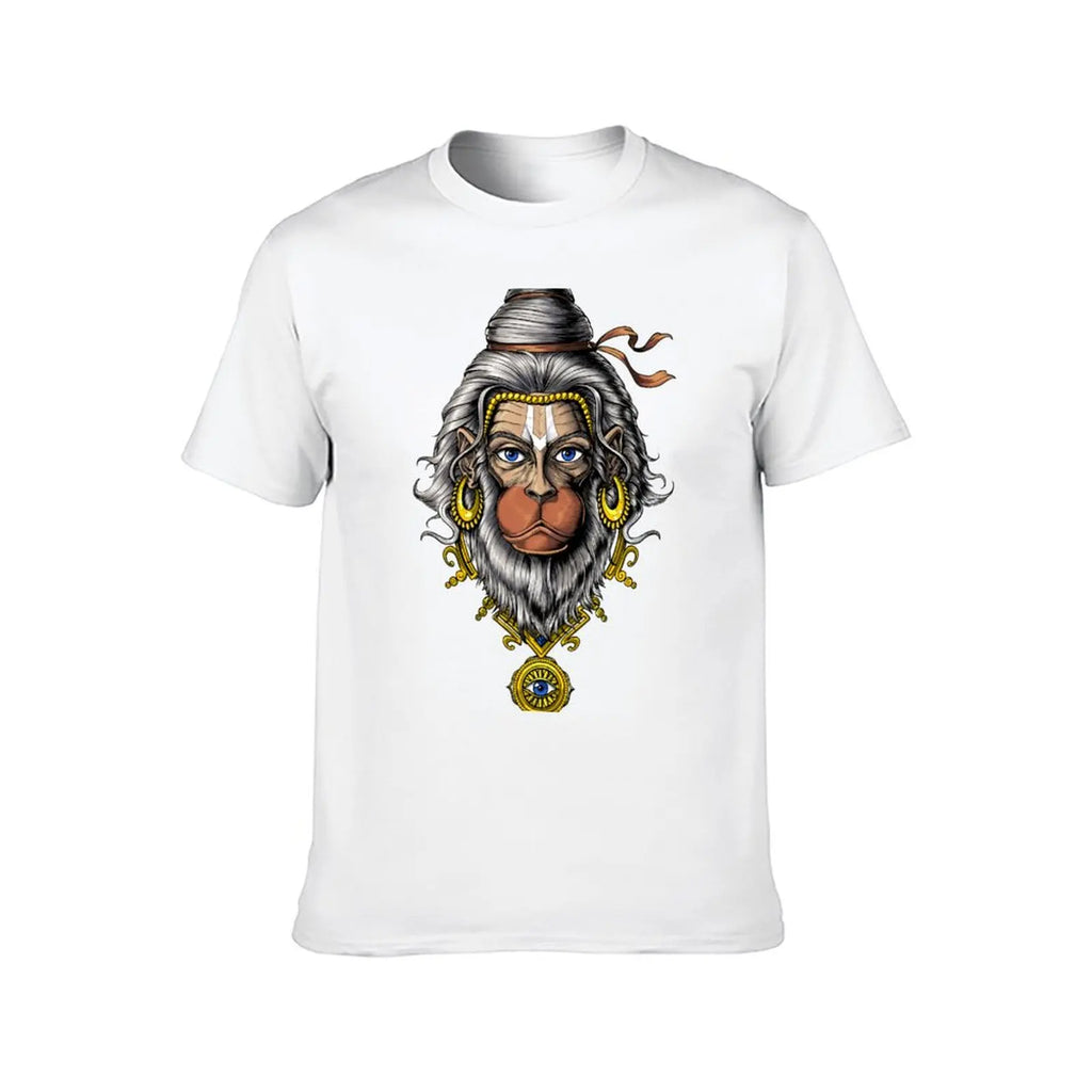 Spiritual Abacus™ Hanuman Graphic T-Shirt – Hindu Deity Inspired Men’s Tee
