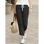 🍂 Spiritual Abacus – Autumn Cotton Y2K Black Drawstring Pants for Women
Elastic Waist • Loose Fit • Casual Streetwear Elegance