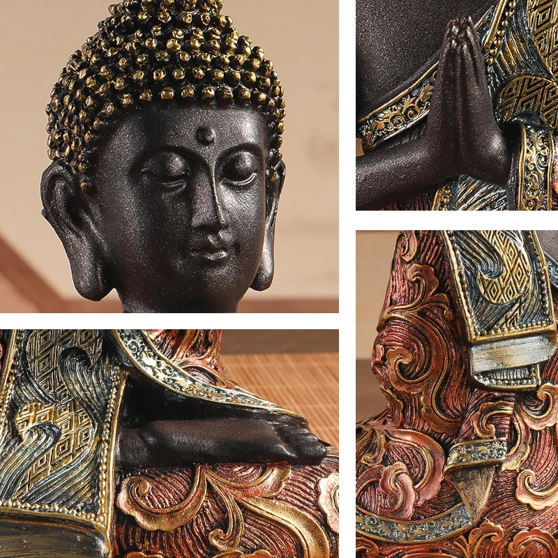 Spiritual Abacus™ Exquisite Sitting Buddha Statue – Elegant Home Décor Sculpture for Living Room, Entrance Hall & Office Serenity