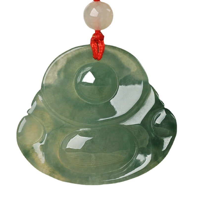 Spiritual Abacus™ Jade Maitreya Buddha Pendant