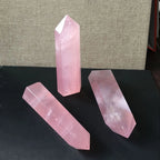 Spiritual Abacus 💖 Natural Rose Quartz Point Healing Crystal (40–50mm)