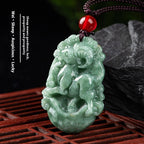 Spiritual Abacus Natural Cargo Jade Chinese Zodiac Pendant Ornaments (12 Signs)