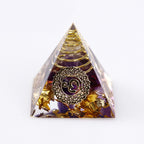 Spiritual Abacus Natural Crystal Gravel Pyramid Epoxy Decoration