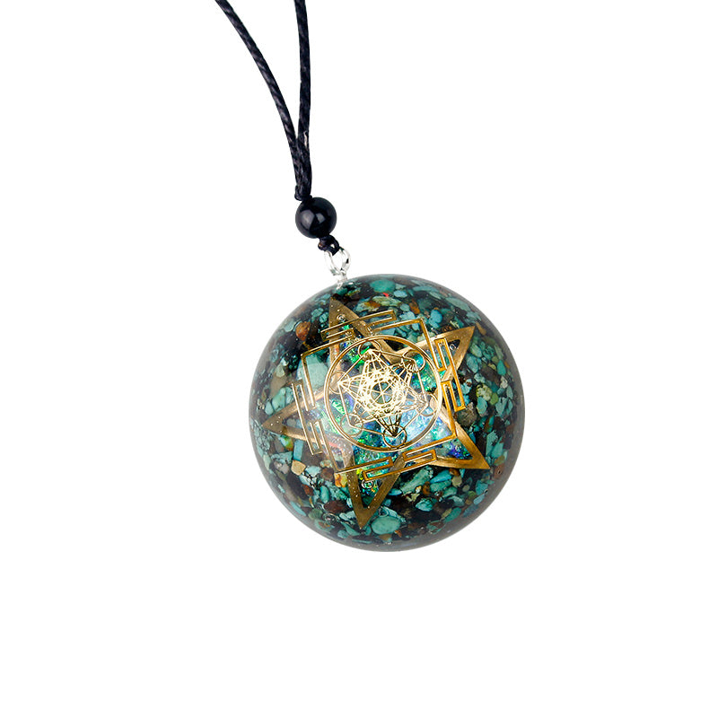 Spiritual Abacus™ Orgone Gemstone Pendant – Energy Harmony Yoga Necklace