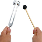 Spiritual Abacus 128 Hz Weighted Tuning Fork Set Bio-Acoustic Healing Tool – Chakra Balancing, Sound Therapy & Stress Relief