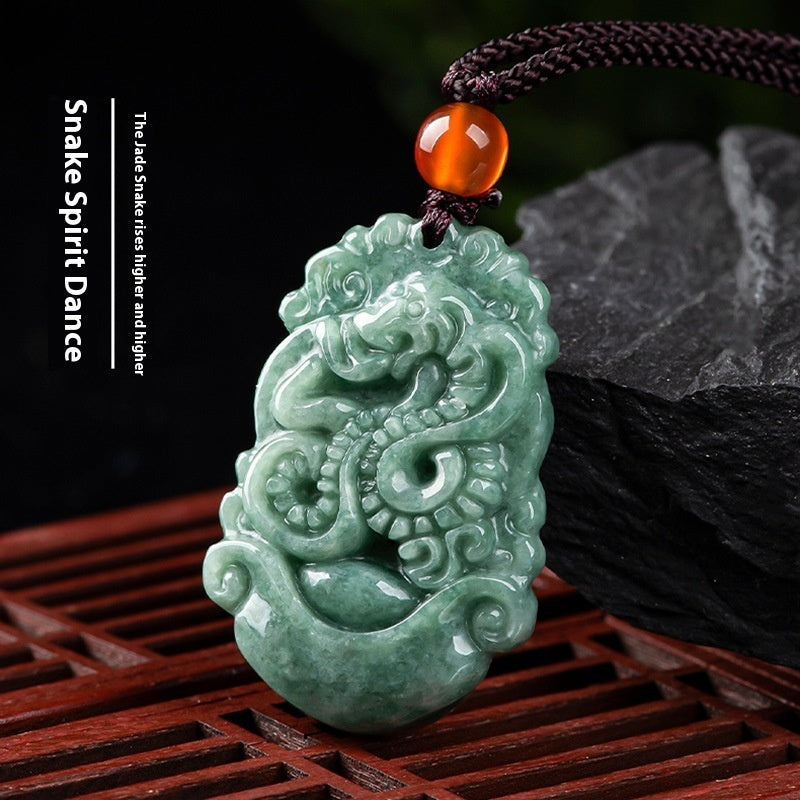Spiritual Abacus Natural Cargo Jade Chinese Zodiac Pendant Ornaments (12 Signs)