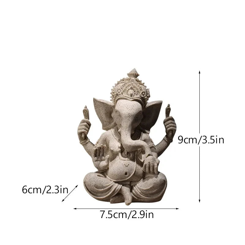 Spiritual Abacus Sandstone Ganesha Statue