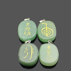 Spiritual Abacus Engraved Japanese Religious Reiki Healing Pattern Pendant