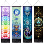 🧘‍♂️ Seven Chakra Wall Tapestry – Mandala Yoga & Meditation Wall Hanging Spiritual Room Décor for Energy Alignment & Mindful Living by Spiritual Abacus
