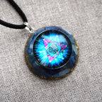 Spiritual Abacus™ Handmade Epoxy Orgone Energy Pendant – Meditation Gemstone Necklace for Balance & Positive Vibes