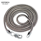 🔗 Spiritual Abacus 925 Sterling Silver Foxtail Chain Necklace – Unisex Vintage Thai Silver Style