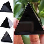 🖤 Spiritual Abacus Black Obsidian Pyramid – Spirit Energy & Protection Crystal for Home