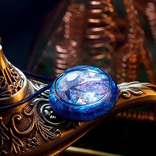 Spiritual Abacus™ Mandala Meditation Pendant – Blue Crystal Necklace & Car Keychain