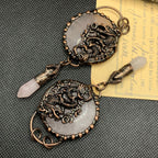 Spiritual Abacus Fashion Vintage Aventurine Crystal Pendant
