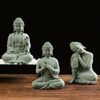 Spiritual Abacus Mini Zen Buddha Garden Statue