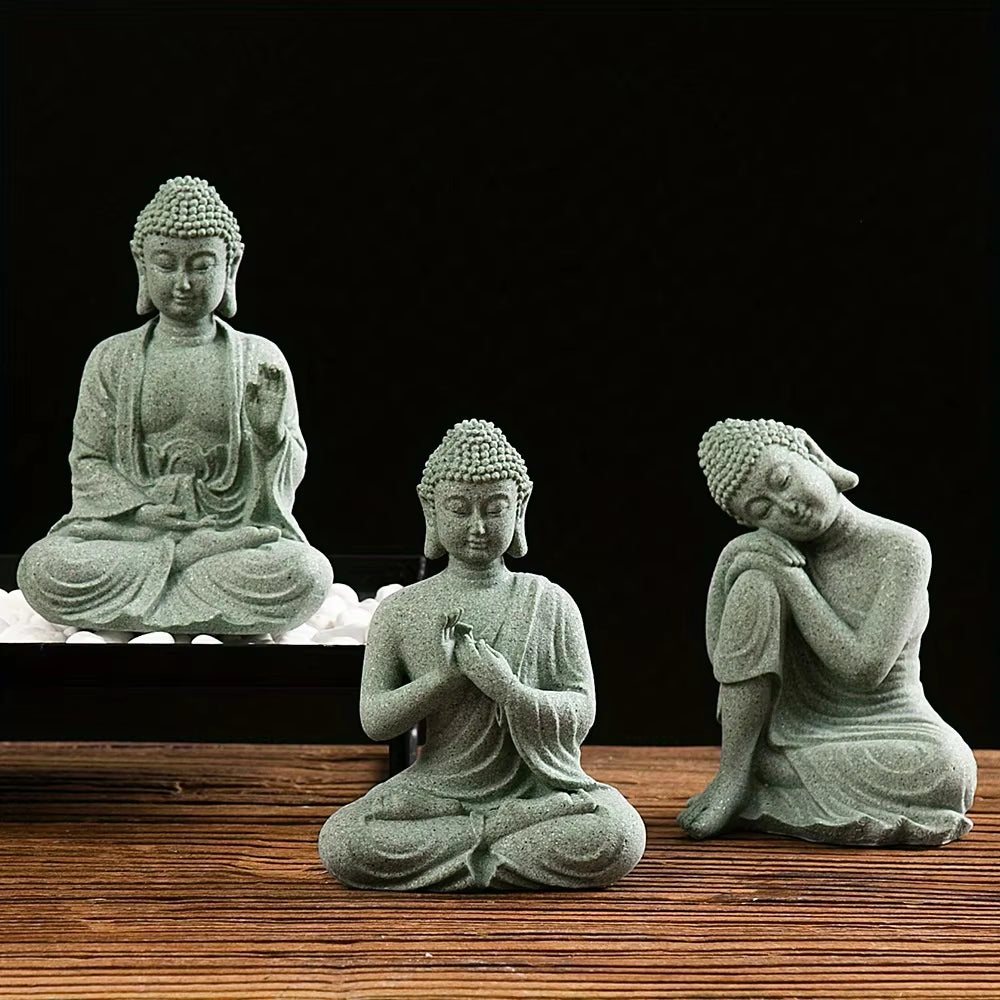 Spiritual Abacus Mini Zen Buddha Garden Statue