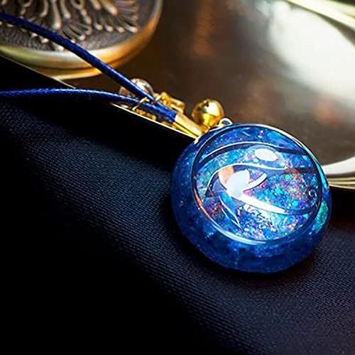 Spiritual Abacus™ Mandala Meditation Pendant – Blue Crystal Necklace & Car Keychain