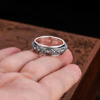 Spiritual Abacus 🔄 925 Sterling Silver Tibetan Spinning Ring – Vajra Dorje Design