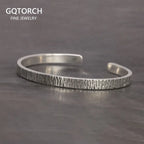 ⚪ Spiritual Abacus 925 Sterling Silver Tin Paper Bracelet – Handmade Retro Minimalist Jewelry for Men & Women