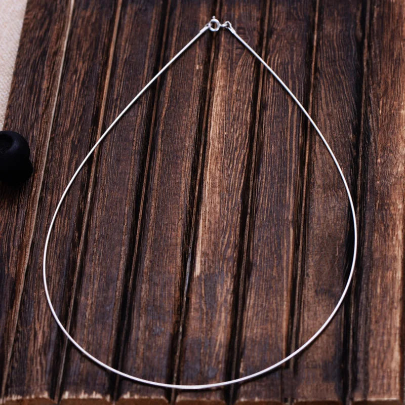 ✨ Spiritual Abacus 925 Sterling Silver Choker Necklace – Elegant Minimalist Collar for Women