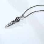 Spiritual Abacus ⚔️ Gandhanra Stainless Steel Tibetan Vajra Dagger Pendant