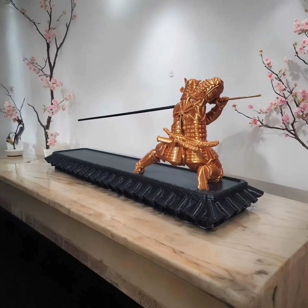 Spiritual Abacus Samurai Incense Holder – 3D Printed Warrior Ash Catcher for Meditation, Yoga & Zen Home Decor
