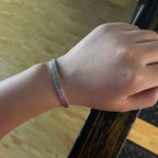 ⚪ Spiritual Abacus 925 Sterling Silver Tin Paper Bracelet – Handmade Retro Minimalist Jewelry for Men & Women