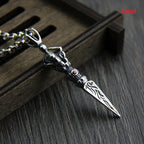 Spiritual Abacus👑 S925 Sterling Silver Retro Crown Vajra Pendant