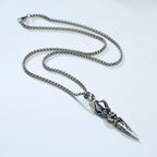 Spiritual Abacus ⚔️ Gandhanra Stainless Steel Tibetan Vajra Dagger Pendant