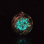 ✨ Spiritual Abacus Luminous Orgonite Sri Yantra Pendant – Chakra Healing & EMF Protection Necklace