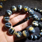 Spiritual Abacus™ Old Mine Tiger Eye Bracelet – Natural Dream Tiger Eye Stone for Focus & Confidence