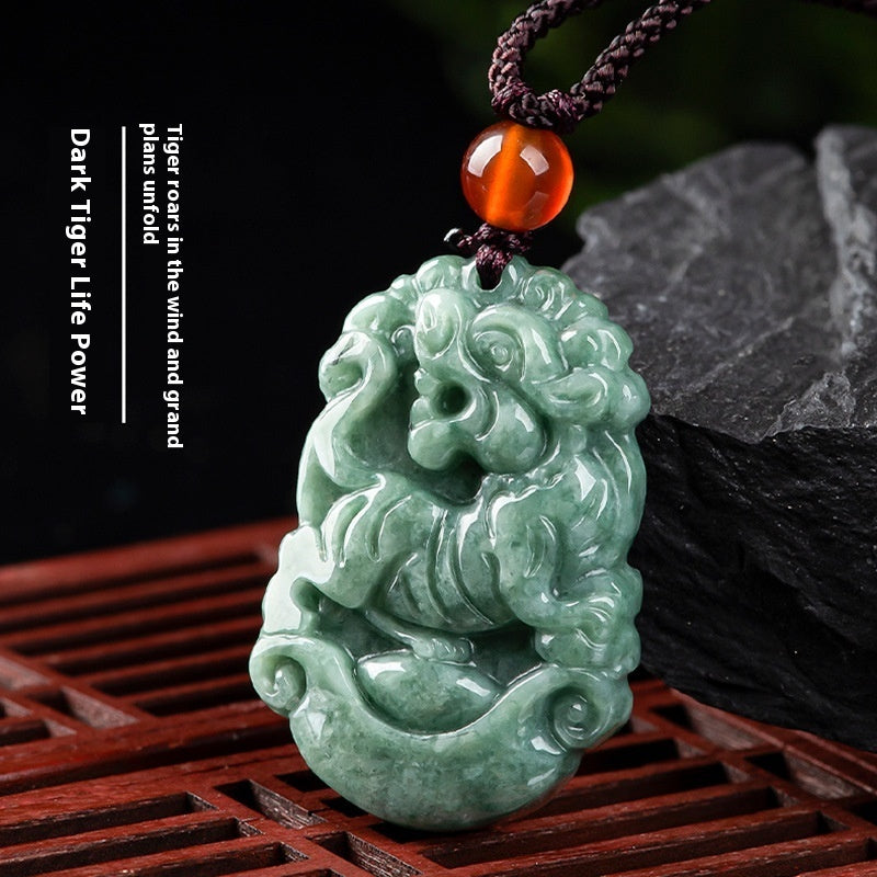 Spiritual Abacus Natural Cargo Jade Chinese Zodiac Pendant Ornaments (12 Signs)