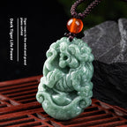 Spiritual Abacus Natural Cargo Jade Chinese Zodiac Pendant Ornaments (12 Signs)