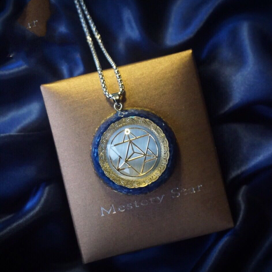 Spiritual Abacus Crystal Pendant Necklace for Men and Women