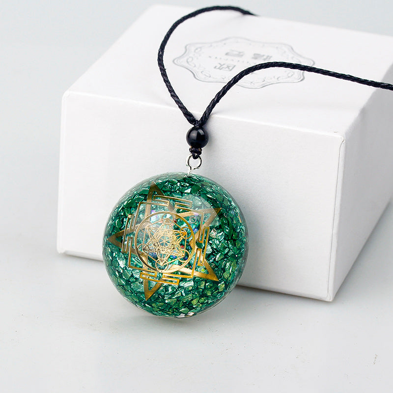 Spiritual Abacus™ Orgone Gemstone Pendant – Energy Harmony Yoga Necklace