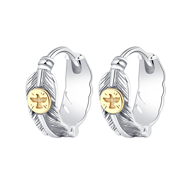 Spiritual Abacus S925 Sterling Silver Thai Silver Eagle Earrings