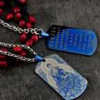 Spiritual Abacus™ Buddha Tag Pendant Necklace – Minimalist Spiritual Charm Jewelry