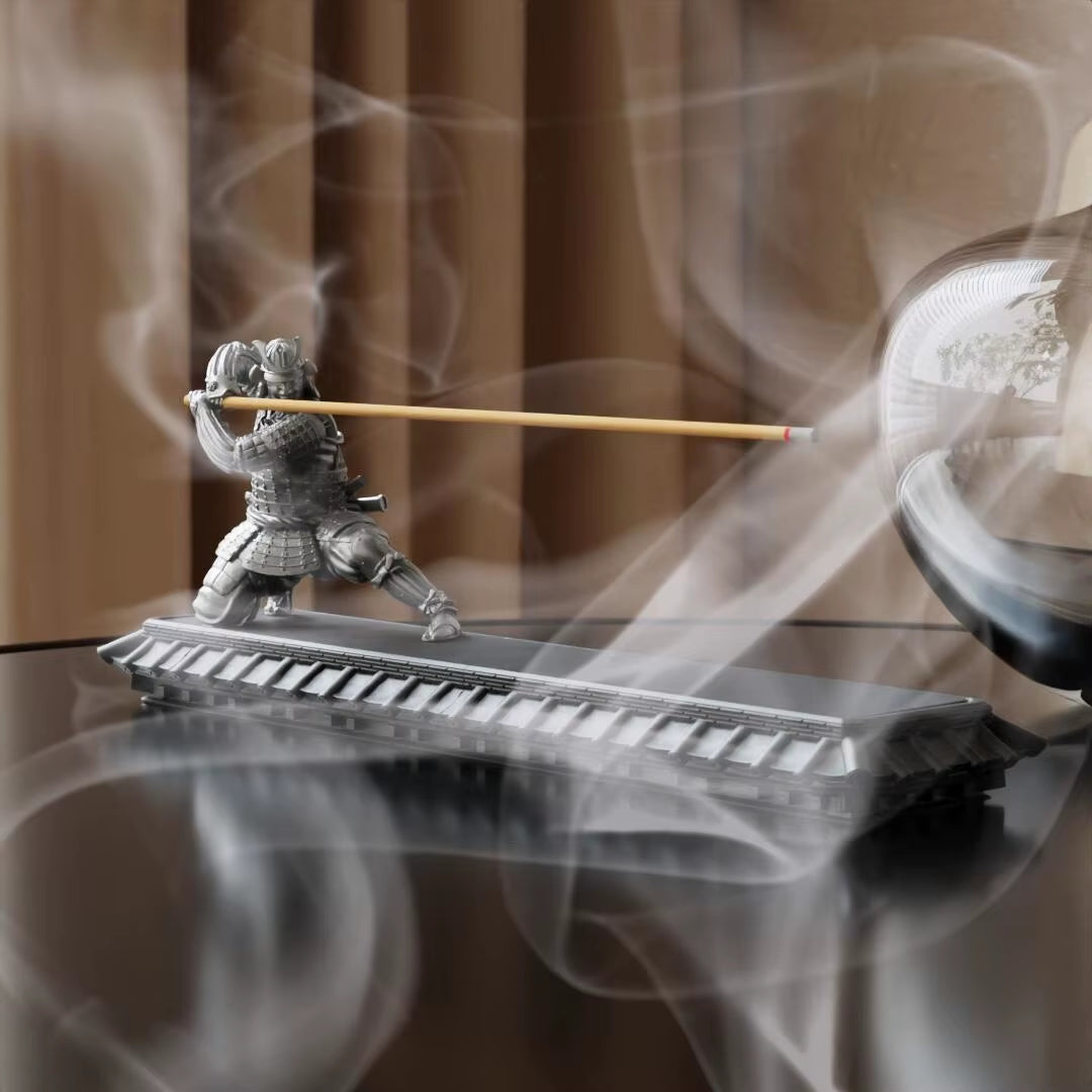 Spiritual Abacus Samurai Incense Holder – 3D Printed Warrior Ash Catcher for Meditation, Yoga & Zen Home Decor