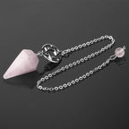 Spiritual Abacus™ Chakra Healing Pendulum – Meditation Crystal Energy Dowsing Tool for Reiki, Yoga & Chakra Balancing