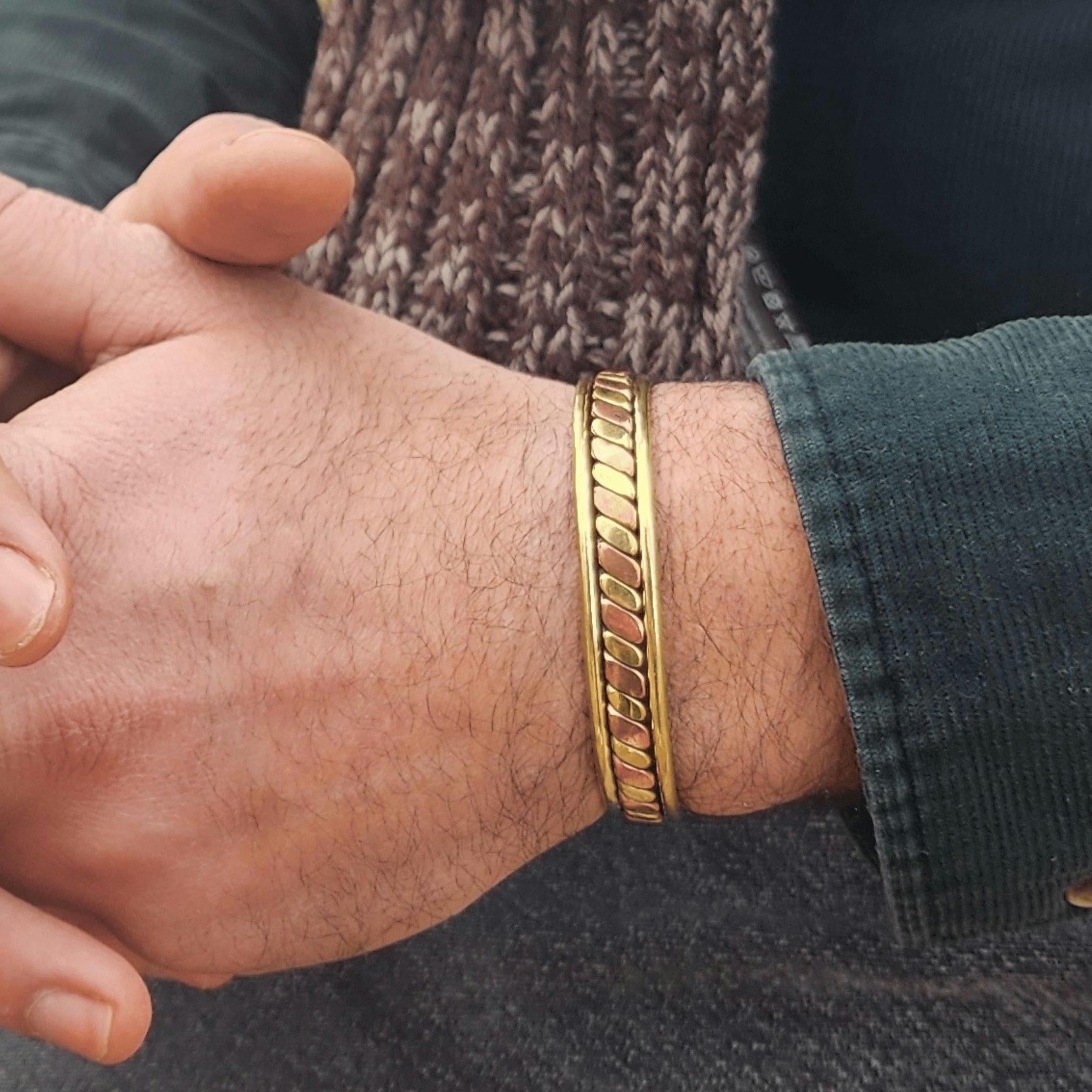 Spiritual Abacus Handmade Twisted Copper Bracelet