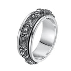 Spiritual Abacus 🔄 925 Sterling Silver Tibetan Spinning Ring – Vajra Dorje Design