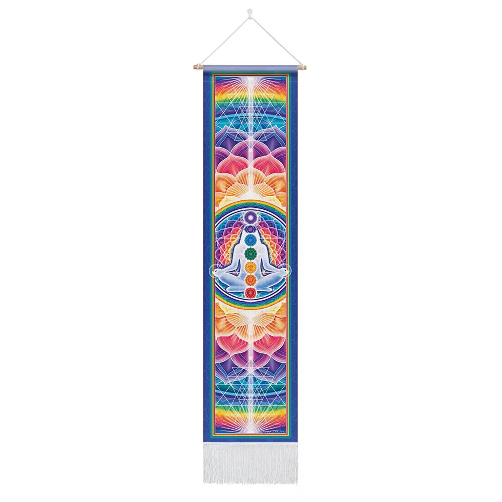 🧘‍♂️ Seven Chakra Wall Tapestry – Mandala Yoga & Meditation Wall Hanging Spiritual Room Décor for Energy Alignment & Mindful Living by Spiritual Abacus