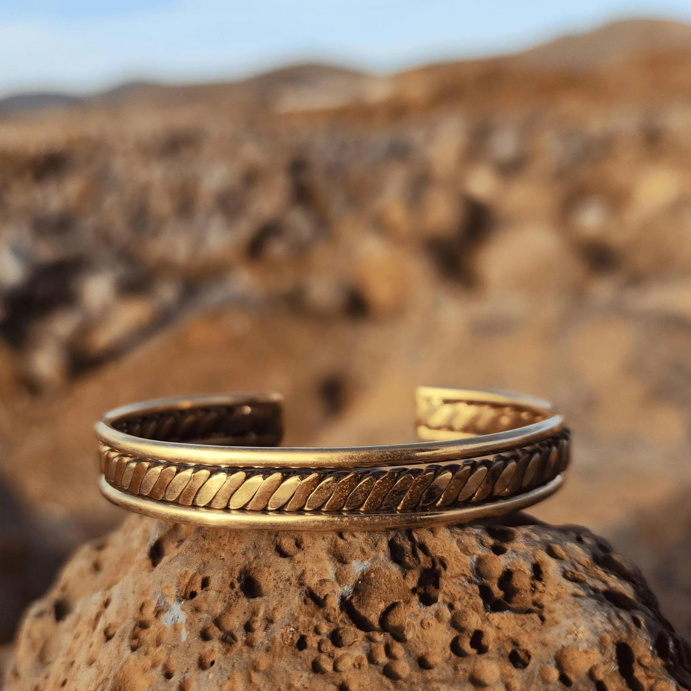 Spiritual Abacus Handmade Twisted Copper Bracelet