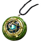Spiritual Abacus Crystal Pentagram Pendant Necklace for Men and Women